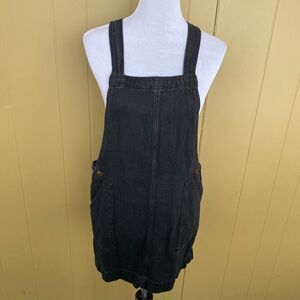 Universal thread women XS overall Jean skirt black